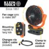 Klein PJSFM2 9" Rechargeable Personal Jobsite Fan
