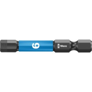 Wera 057646 868/4 IMP DC IMPAKTOR Diamond Coated Hex Bit 6.0 x 25mm 5-Pack