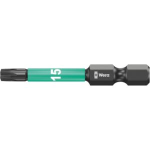 Wera 057663 855/4 IMP DC IMPAKTOR TORX Diamond Coated Bit T15 x 50mm 5-Pack