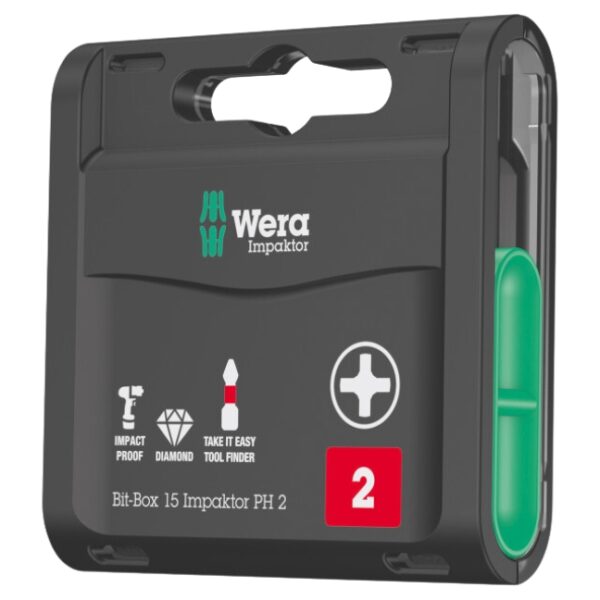 Wera 057752 BIT-BOX 15 IMPAKTOR Phillips PH2x25mm Wera 057752 BIT-BOX 15 IMPAKTOR Phillips PH2x25mm