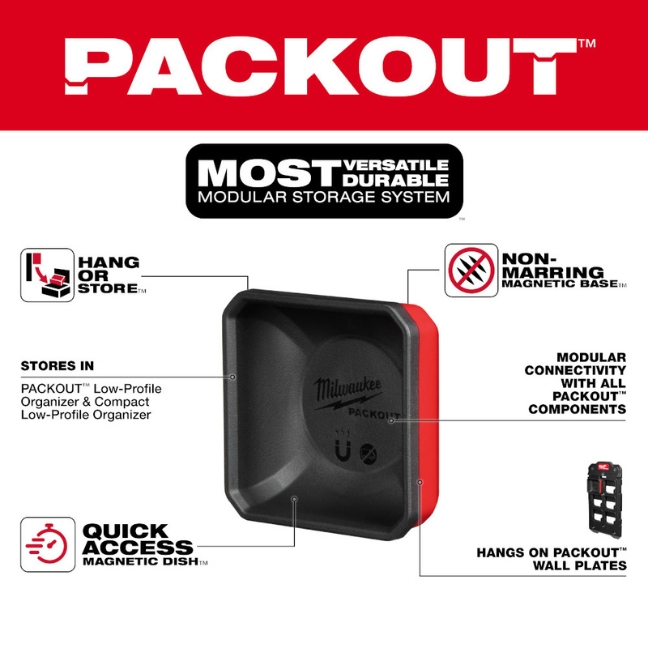 Milwaukee Tool 48-22-8070 PACKOUT Magnetic Bin