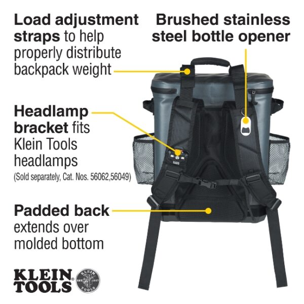 Klein 62810BPCLR Insulated Backpack Cooler