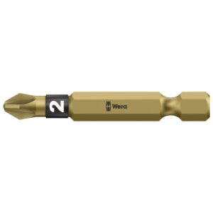 Wera 059912 855/4 BTH 1/4" Drive Pozidriv BiTorsion Power Bit PZ2 x 50mm 10-Pack