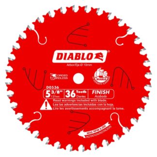 Diablo D0536X 5-3/8" x 36T Finish Trim Saw Blade