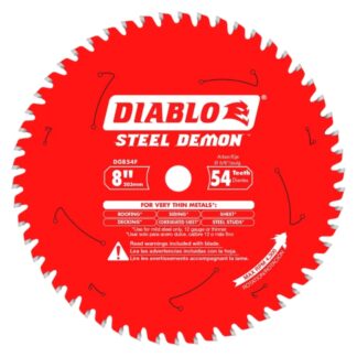 Diablo D0854F 8" x 54T STEEL DEMON Carbide-Tipped Saw Blade for Metal