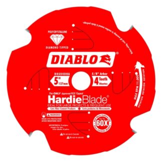 Diablo D0504DHA 5" X 4T Fibre Cement HARDIEBLADE