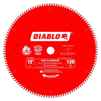 Diablo D12120N 12" X 120T Thin Aluminum Cutting Saw Blade