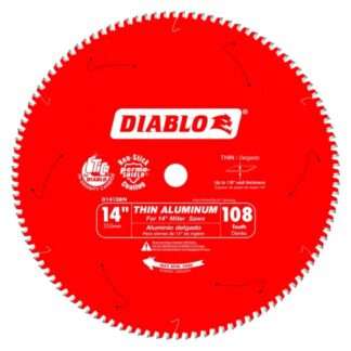 Diablo D14108N 14" X 108T Thin Aluminum Cutting Saw Blade