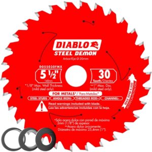 Diablo D055030FMX 5-1/2" X 30T STEEL DEMON Carbide-Tipped Saw Blade for Metal