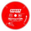 Diablo D0770F 7-1/4" x 70T STEEL DEMON Carbide-Tipped Saw Blade for Very Thin Ferrous Metals