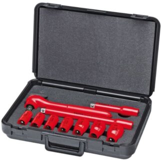 Knipex 989911S5 1/2" Drive SAE-1000V Insulated Socket Set - 10 Pieces