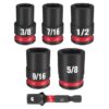 Milwaukee 49-66-7035 SHOCKWAVE Impact Duty 3/8" Drive SAE Standard Socket Set 6-Piece