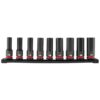 Milwaukee 49-66-7032 Impact Duty 1/2" Drive Metric Deep 6-Point Socket Set