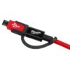 Milwaukee 48-59-1209 3ft USB-C and 2.1A Wall Charger with Micro USB Adaptor