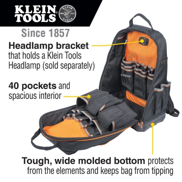 Klein 62800BP TRADESMAN PRO XL Tool Bag Backpack