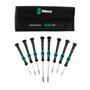 Wera 073678 KRAFTFORM Micro-Set/8 A Slotted Screwdriver Set 8-Piece