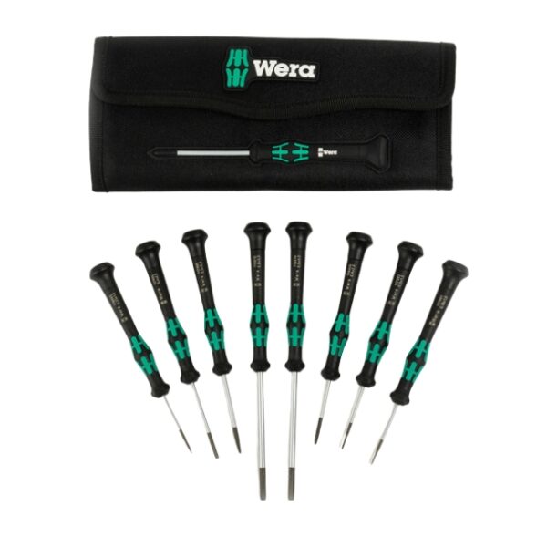 Wera 073678 KRAFTFORM Micro-Set/8 A Slotted Screwdriver Set 8-Piece