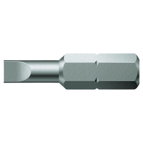 Wera 072050 800/1 KZ 1/4" Drive Slotted Sheet Metal Bit 0.5mm x 25mm 10-Pack