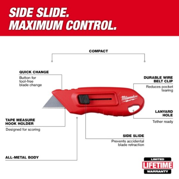 Milwaukee 48-22-1516 Compact Side Slide Utility Knife