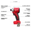 Milwaukee 3650-20 M18 1/4" Brushless Compact Hex Impact Driver - Tool Only