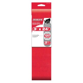 Diablo DCB324120S02G 3" x 24" 120-Grit Sanding Belt 2-Pack