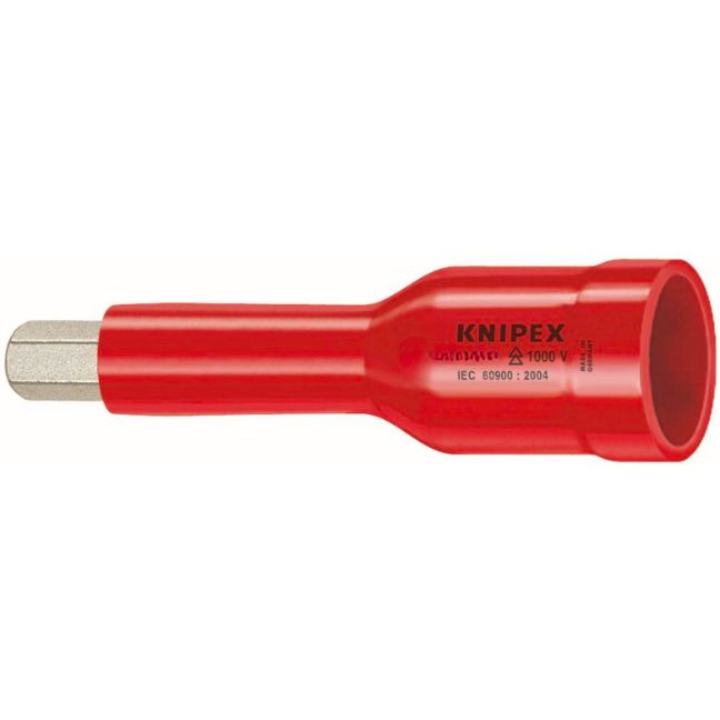 Knipex 983908 3-3/4" x 3/8" Drive 8mm Hex Socket - VDE 1000V Insulated