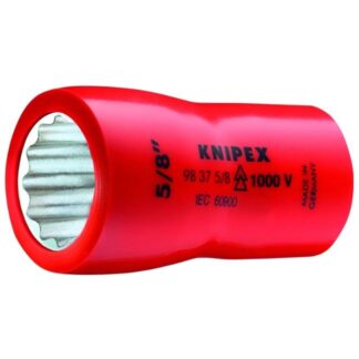 Knipex 98375/8 3/8" Drive 5/8" Hex Socket - VDE 1000V Insulated
