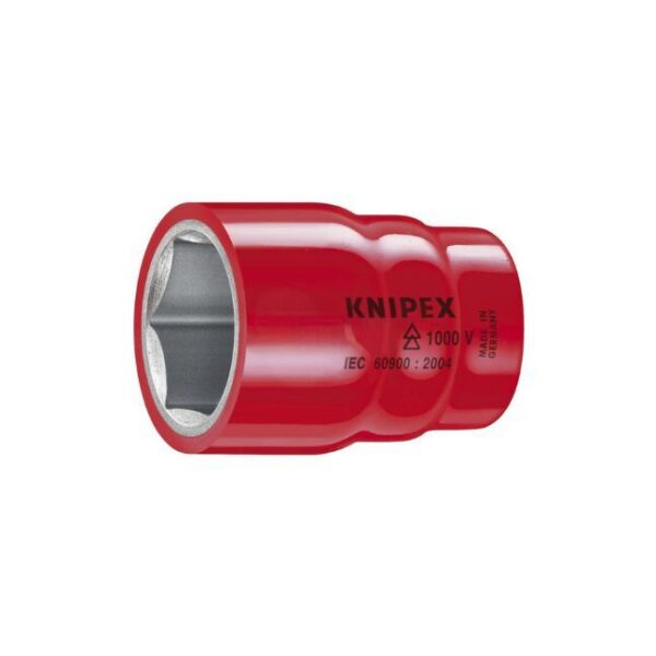 Knipex 984711/16 1/2" Drive 1-1/16" Hex Socket - VDE 1000V Insulated