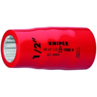 Knipex 98471/2 1/2" Drive 1/2" Hex Socket - VDE 1000V Insulated