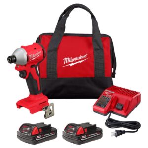 Milwaukee 3650-22CT M18 1/4" Brushless Compact Hex Impact Driver Kit