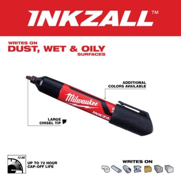 Milwaukee INKZALL Large Chisel Tip Markers