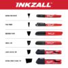 Milwaukee INKZALL Large Chisel Tip Markers