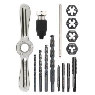 Milwaukee 49-22-5602 SAE Tap and Die Set with HEX-LOK 2-in-1 Handle 15-Piece