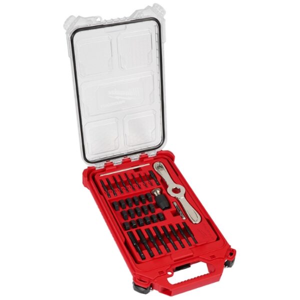 Milwaukee 49-22-5604 PACKOUT SAE Tap and Die Set with HEX-LOK 2-in-1 Handle 38-Piece Milwaukee 49-22-5604 PACKOUT SAE Tap and Die Set with HEX-LOK 2-in-1 Handle 38-Piece