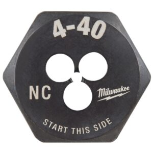 Milwaukee 49-57-5308 4-40 NC 1" Hex Threading Die