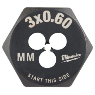 Milwaukee 49-57-5310 M3-0.60mm 1" Hex Threading Die