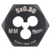 Milwaukee 49-57-5329 M5-0.80mm 1" Hex Threading Die