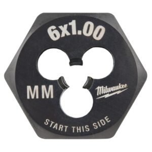 Milwaukee 49-57-5336 M6-1.00mm 1" Hex Threading Die