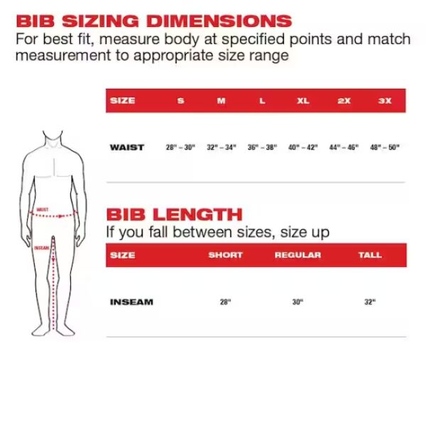 Milwaukee 262B FREEFLEX Insulated Bib Overalls - Black