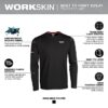 Milwaukee 403B WORKSKIN Crew Neck Baselayer - Black