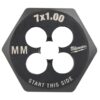 Milwaukee 49-57-5341 M7-1.00mm 1" Hex Threading Die