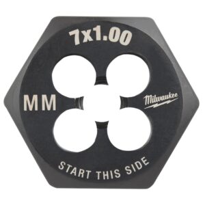 Milwaukee 49-57-5341 M7-1.00mm 1" Hex Threading Die