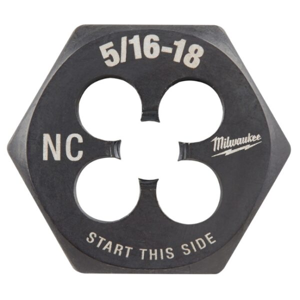 Milwaukee 49-57-5342 5/16"-18 NC 1" Hex Threading Die