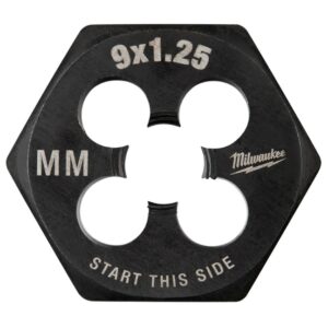 Milwaukee 49-57-5347 M9-1.25mm 1" Hex Threading Die