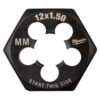 Milwaukee 49-57-5359 M12-1.50 mm 1" Hex Threading Die