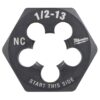 Milwaukee 49-57-5360 1/2"-13 NC 1" Hex Threading Die