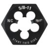 Milwaukee 49-57-5369 5/8"-11 NC 1-7/16" Hex Threading Die