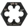 Milwaukee 49-57-5378 3/4"-16 NF 1-7/16" Hex Threading Die