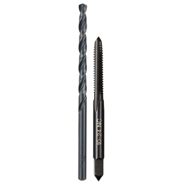 Milwaukee 49-57-5525 10-24 Straight Flute Plug Tap and #25 Drill Bit Milwaukee 49-57-5525 10-24 Straight Flute Plug Tap and #25 Drill Bit