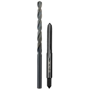 Milwaukee 49-57-5530 12-24 NC Straight Flute Plug Tap and #16 Drill Bit